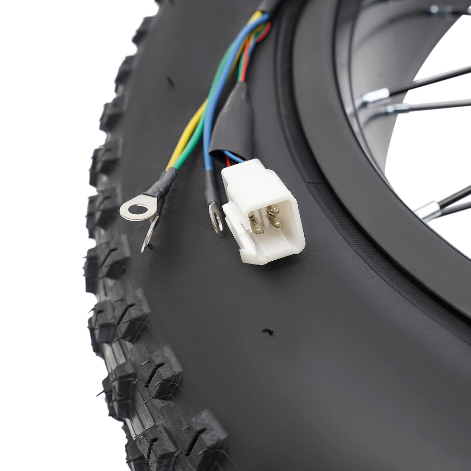 1500W Electric Bike Conversion Kit, 48V 20' Fat Tire Rear Wheel E-Bike Conversion Kit, 7-Speed Adjustable Ebike Hub Motor Bicycle Conversion Kit with LCD Display/Thumb Control/PAS Sensor