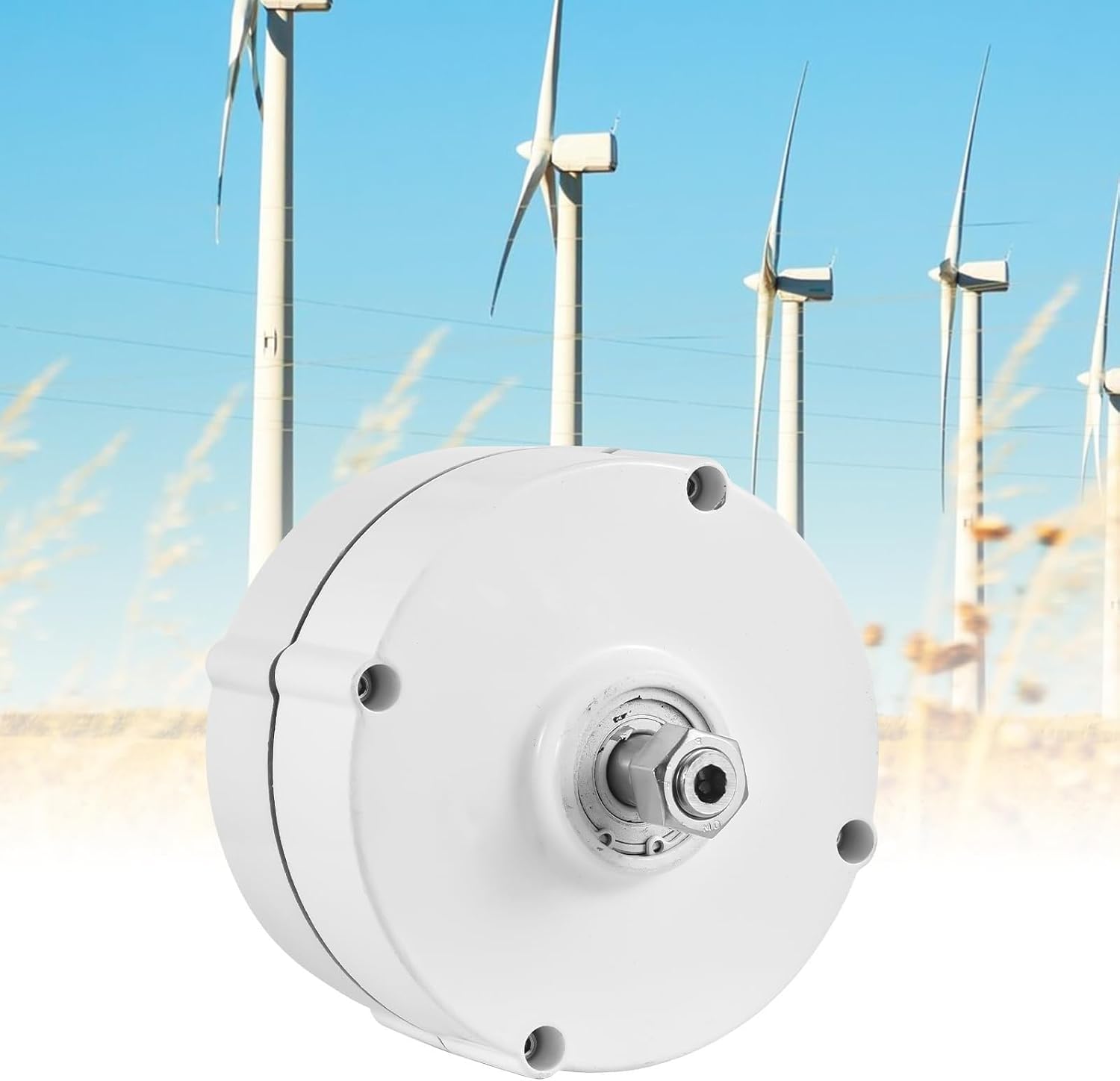 400W Wind Turbine Alternator, 3-Phase Rare-Earth NdFeB Permanent Magnet Generator 12V/24V/48V 600RPM With Rectifier For Home & Off-Grid Power Systems(48v)