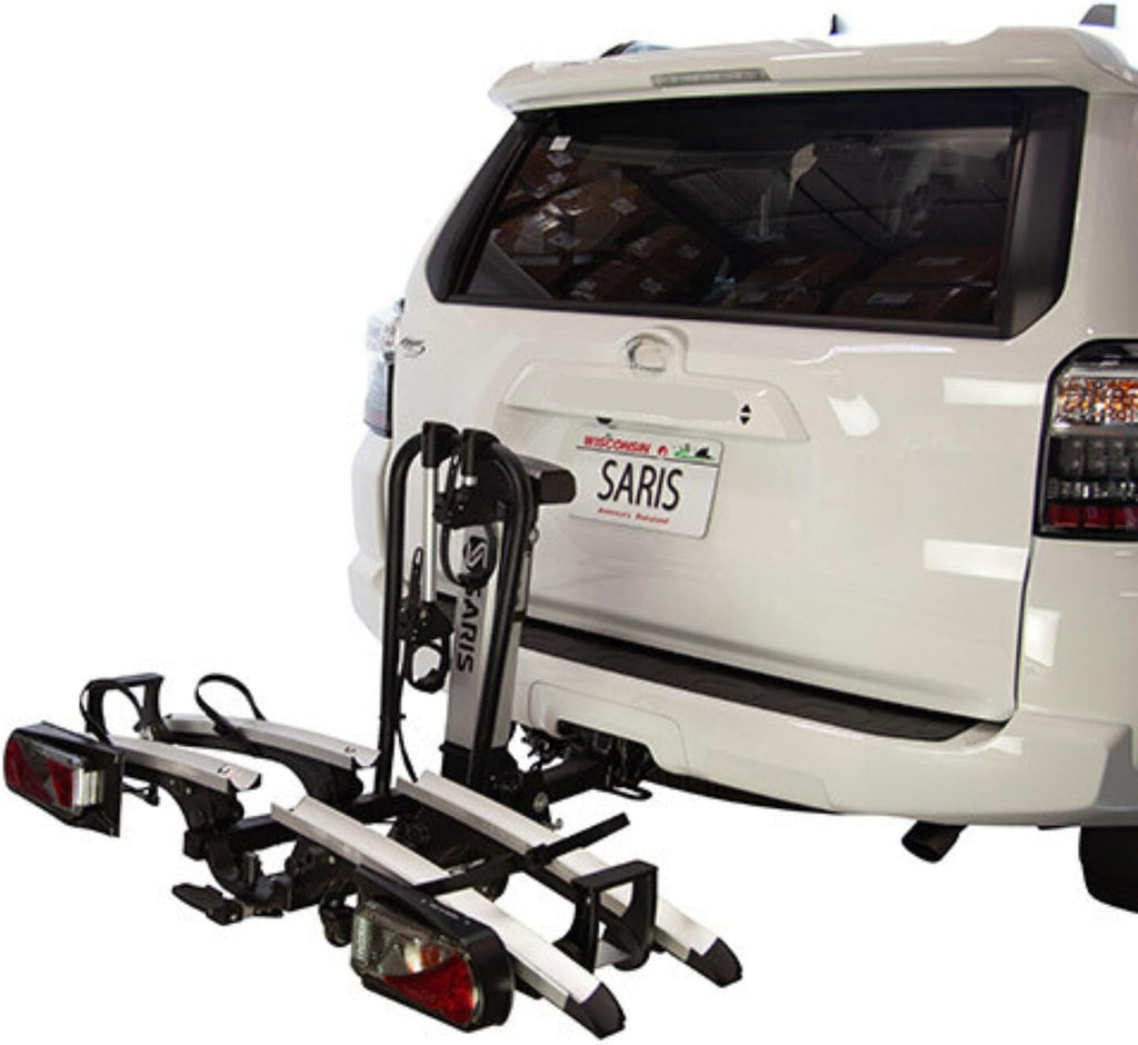Saris Door County 2 Bike Motorized Hitch Rack | Electric Hitch Lift for Easy Loading | Built-in Tilt and Electric Rear Lights | Made in The USA. (Door County)