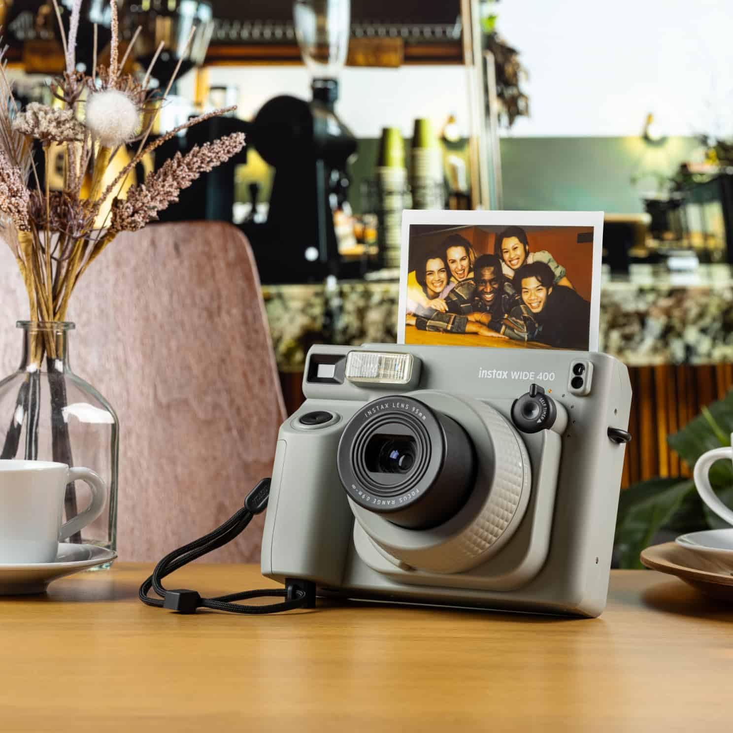 Fujifilm Instax Wide 400 Instant Film Camera Bundle with Fuji Instax-Wide Instant Film Color Print (20 Sheets) + Vintage Style Compatible Carrying Case + Photo Album + More