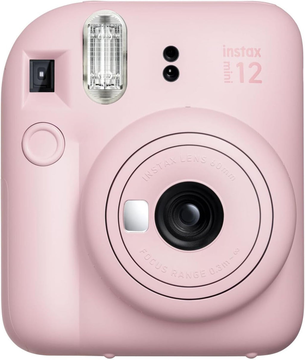 Fujifilm Instax Mini 12 Instant Camera Blossom Pink Bundle with Fuji Instax Mini Film Value Pack (40 Sheets) + Protective Carrying Case + Photo Album + Microfiber Cleaning Cloth