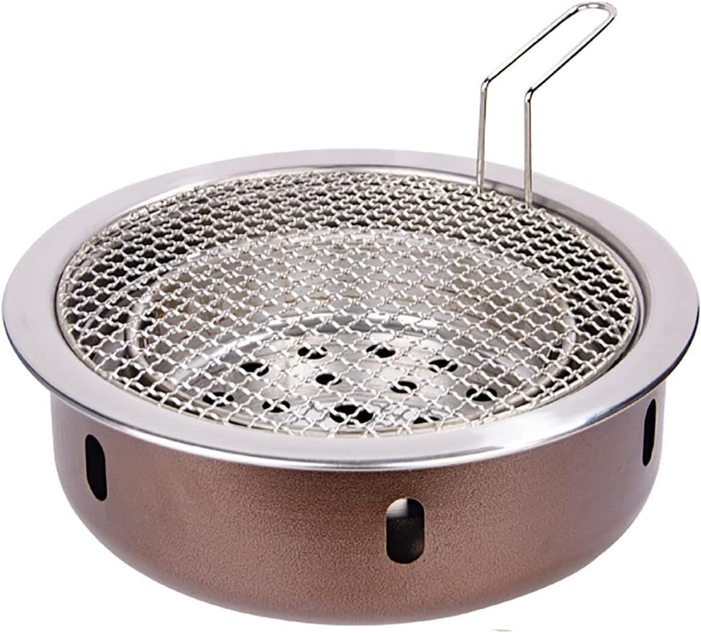 BBQ Barbeque Barbecue Grill,BBQ,Thickening Upgrade Grill,Korean Household Smokeless Charcoal Barbecue Grill,Indoor Outdoor (Color : A)