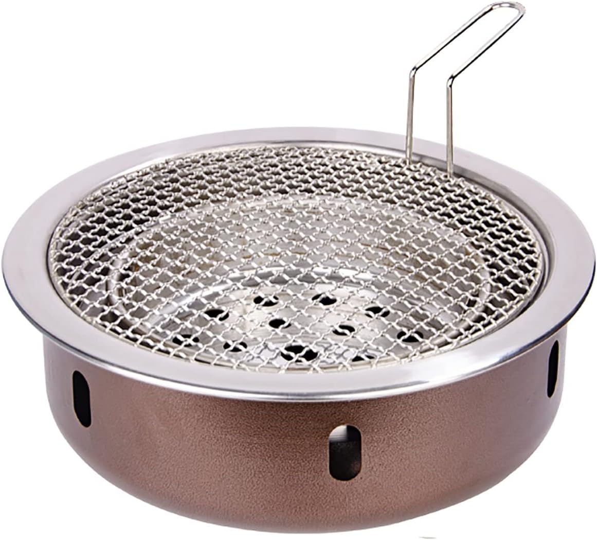 BBQ Barbeque Barbecue Grill,BBQ,Thickening Upgrade Grill,Korean Household Smokeless Charcoal Barbecue Grill,Indoor Outdoor (Color : A)