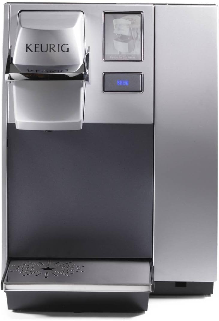 Keurig K155 Office Pro Single Cup Commercial K-Cup Pod Coffee Maker, Silver & Slim Non-Rolling Storage Drawer, Coffee Pod Storage, Holds up to 24 K-Cup Pods, Black