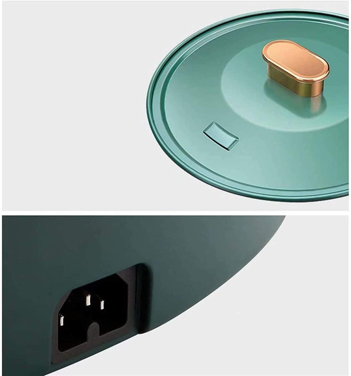 Barbecue Hotpot Indoor Electric Grills Household Barbecue Hot Pot Two-in-One Double Pot 1700W Barbecue Hot Pot (Color : Green 2, Size : 34 * 10CM)