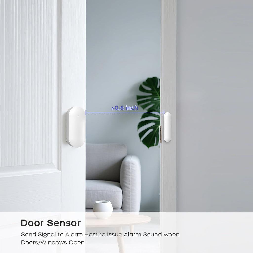 PGST Wireless Home Security System, 17-Piece Kit, Outdoor Camera, Phone APP Alert, Door Sensor, Siren, Remote, Motion Detector, Compatible with Alexa (103-D-T53)