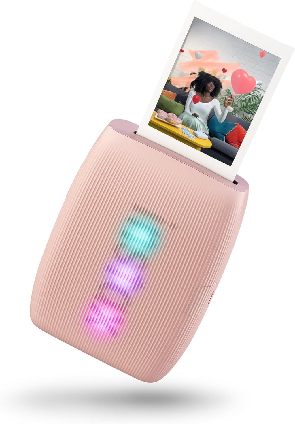 Fujifilm Instax Mini Link 3 Smartphone Printer Rose Pink + Fuji Film Value Pack (20 Sheets)+ Shutter Accessories Bundle, Incl. Protective Case, 20 Sticker Frames, USB Type C Cable