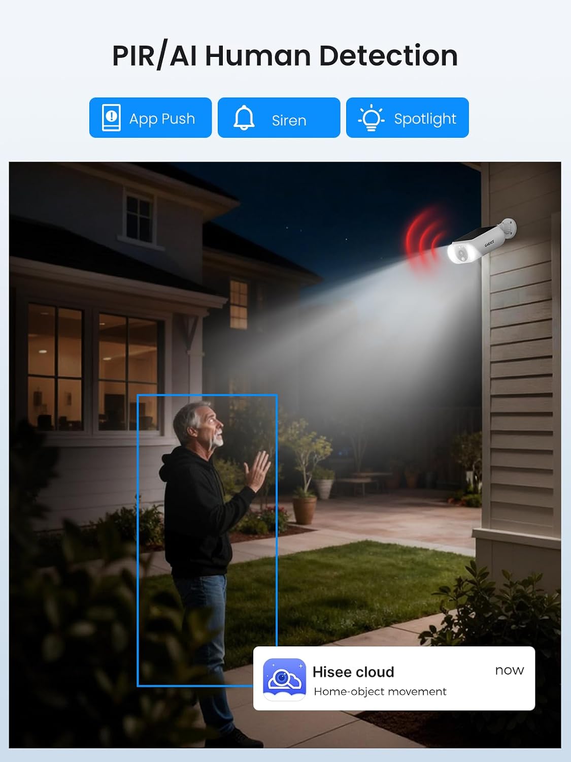 Solar Security Cameras Wireless Outdoor 4 Cam Kit Expadable to 10H, No Subscription Cameras for Home Security System, 64G Local Storage, 2.4G &5G WiFi, 2K Color Night Vision Two-Way Audio IP66