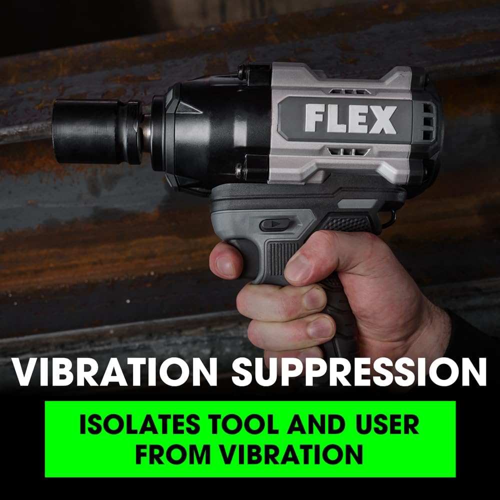 FLEX 24V Brushless Cordless 3/4-Inch 1,600 Ft-Lbs High Torque Impact Wrench Kit with 5.0Ah Lithium Battery and 160W Fast Charger - FX1472B-1C