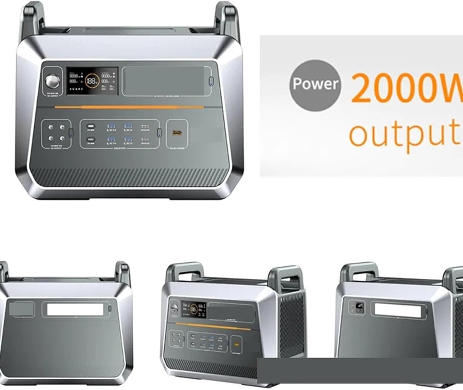 Power Station, 220V Emergency Power Supply 2000W Portable Outdoor,for Outdoor Camping Home