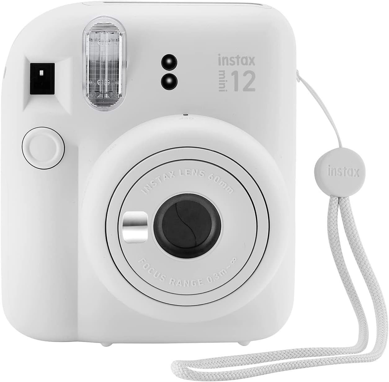 Fujifilm Instax Mini 12 Instant Camera with Case, 40 Fuji Films, Decoration Stickers, Frames, Photo Album and More Accessory kit (Clay White)