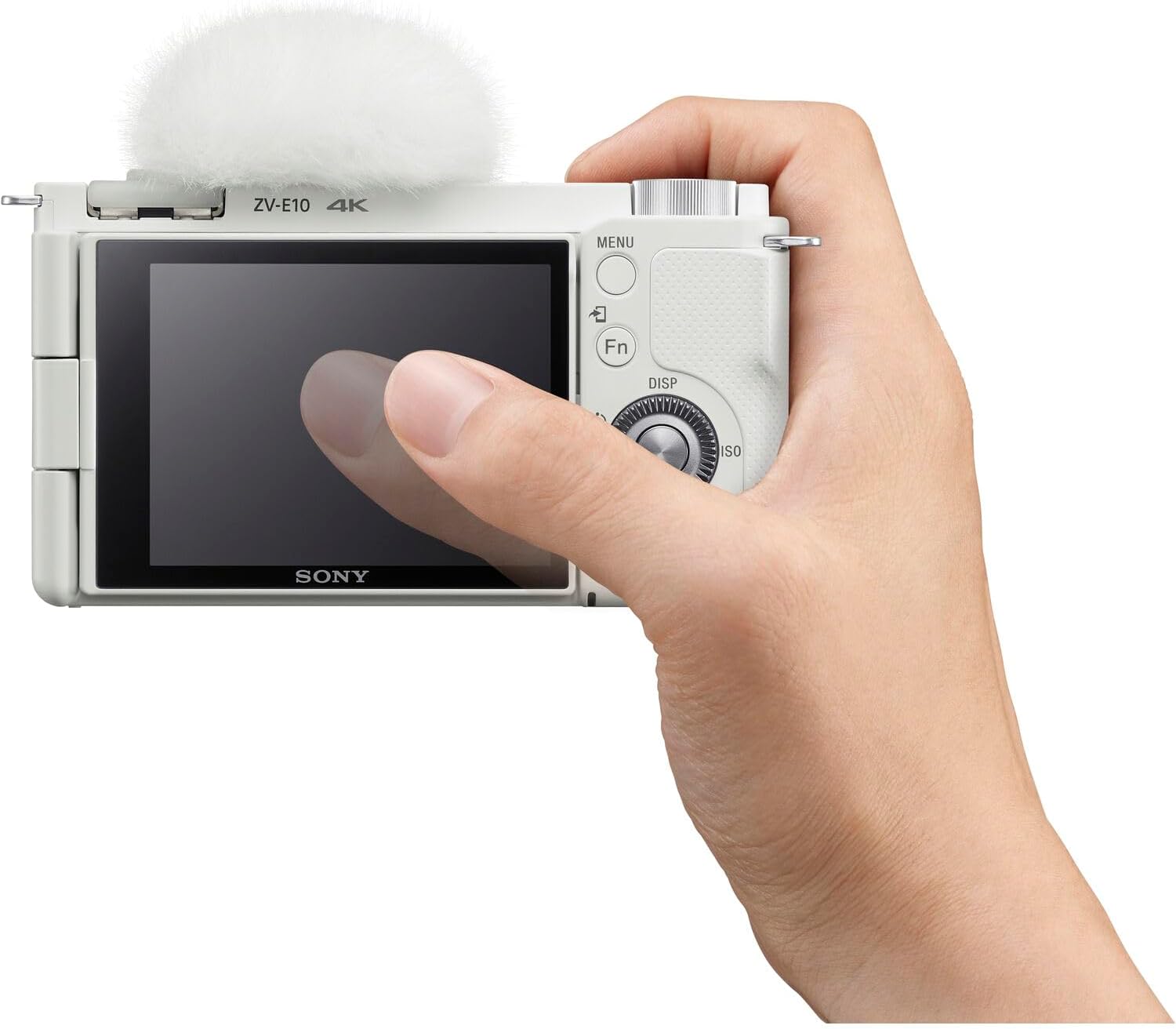 Sony ZV-E10 Mirrorless Camera Kit with 16-50mm II Power Zoom Lens (White) | APS-C Sensor | Compact Creator Tool + 64GB Card + Bag + Card Reader + HDMI Cable + Flex Tripod + Hand Strap + More