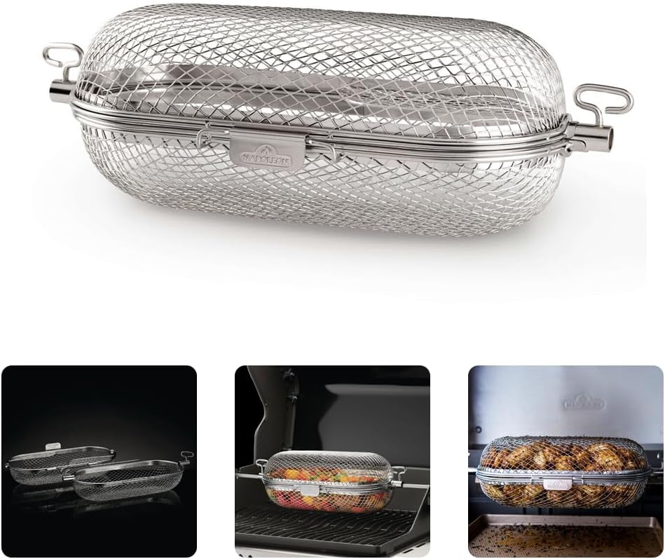 Lion Premium Grills | BBQ Gas Grill Bundle | 32 Inch Grill Package 1 (Propane Gas), Double Access Doors, Built-in Side Burner, 4 Sets of Ceramic Flame Tubes with Tray, Rotisserie Basket, and More