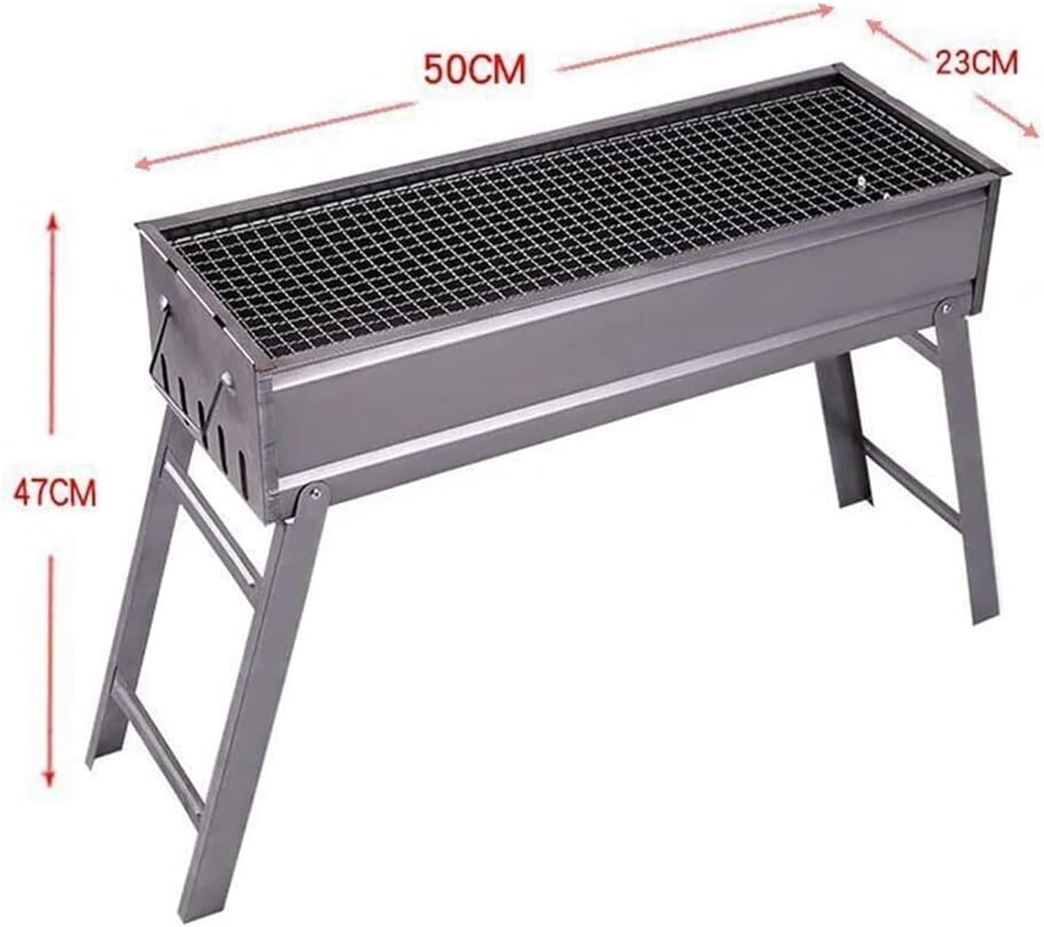 Portable Charcoal Grill Outdoor Folding Charcoal Barbecue Grill Portable for Garden Camping Family Dinners BBQ Grill for Outdoor(50 * 47 * 23cm)