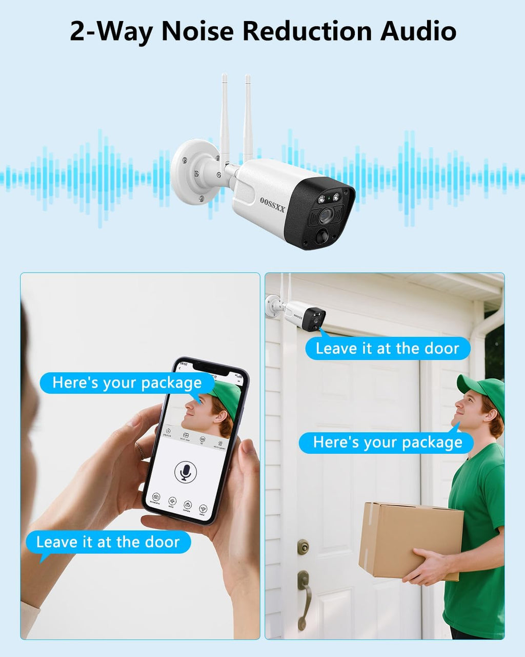 5.5MP & 2-Way Audio Dual Antennas Security Wireless Camera System 3K 5.0MP 1944P Wireless Surveillance Monitor DVR Kits with 3TB Hard Drive,12Pcs Outdoor WiFi Security Cameras PIR Detection