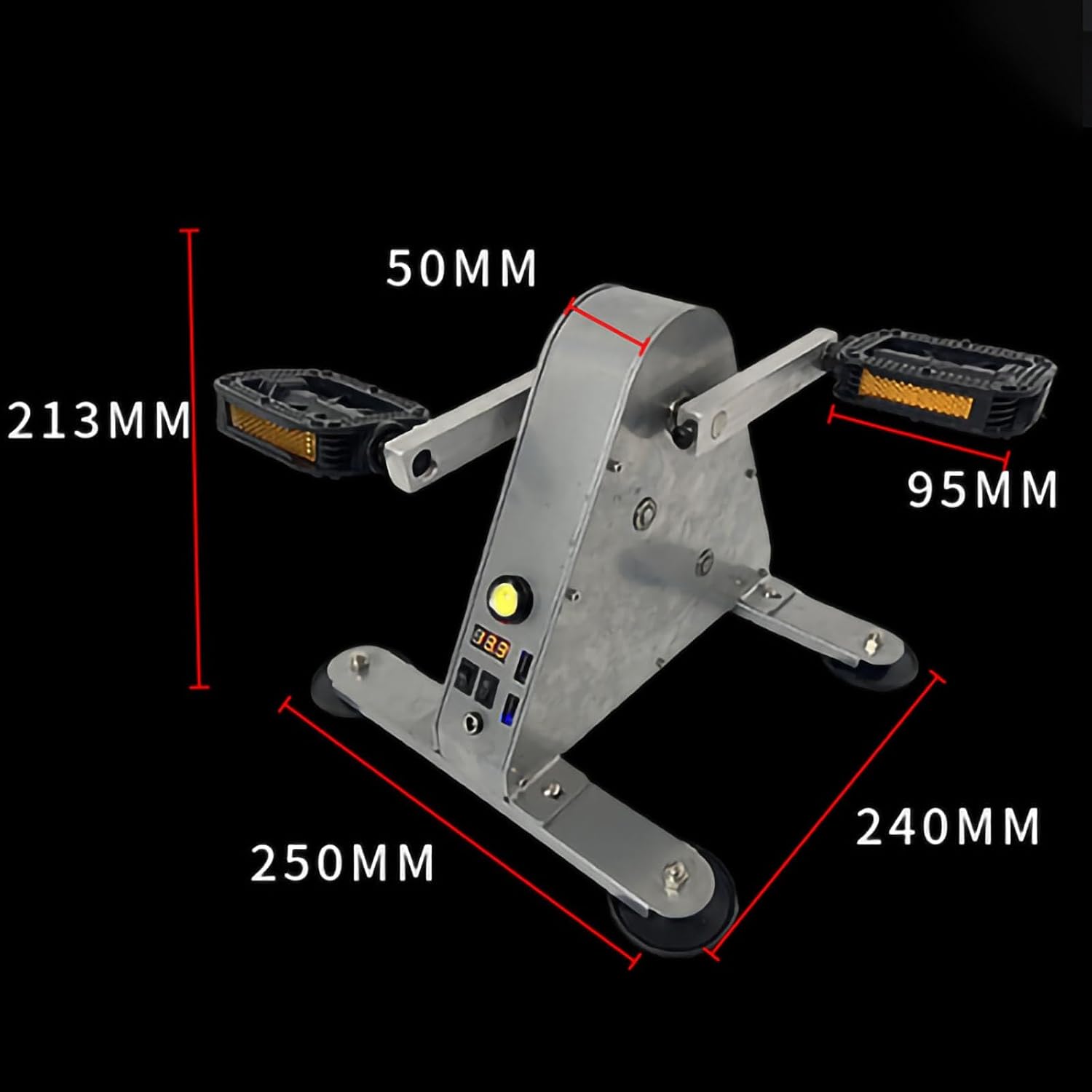 100W Portable Pedal Generator Pedal Power Generator With USB Interface Output, Easy To Carry Bicycle Generator Charger Manual Emergency,Emergency Power Supply