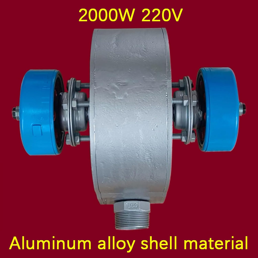 2000W Horizontal Hydroelectric Generator 220V Portable Water Turbine Generator, Aluminum Alloy Shell, High Power Hydroelectric Generator for Home Outdoor Camping,2000w,220V