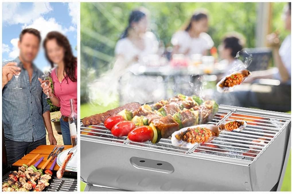 IRYZE Portable Charcoal Grill Portable Charcoal Grill Tabletop BBQ Grill Folding Small Barbecue Grill for Outdoor Grilling Camping BBQ Grill for Outdoor
