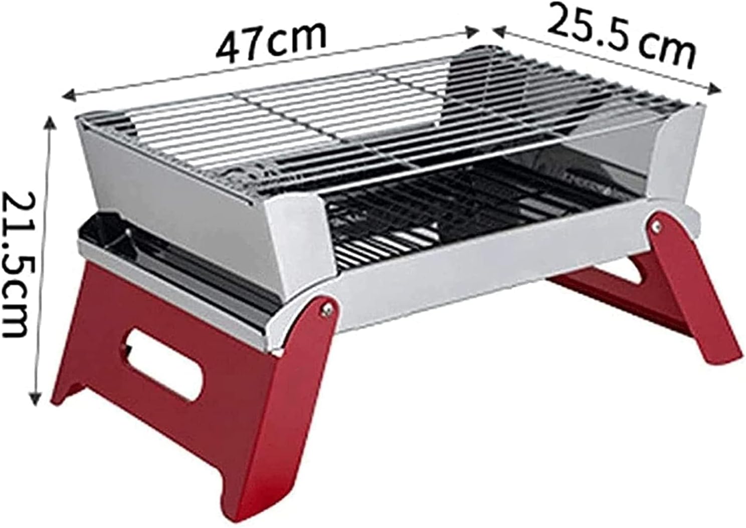 IRYZE Portable Charcoal Grill Portable Charcoal Grill Stainless Steel Folding Grill Tabletop Outdoor BBQ Grill For Picnic BBQ Grill for Outdoor