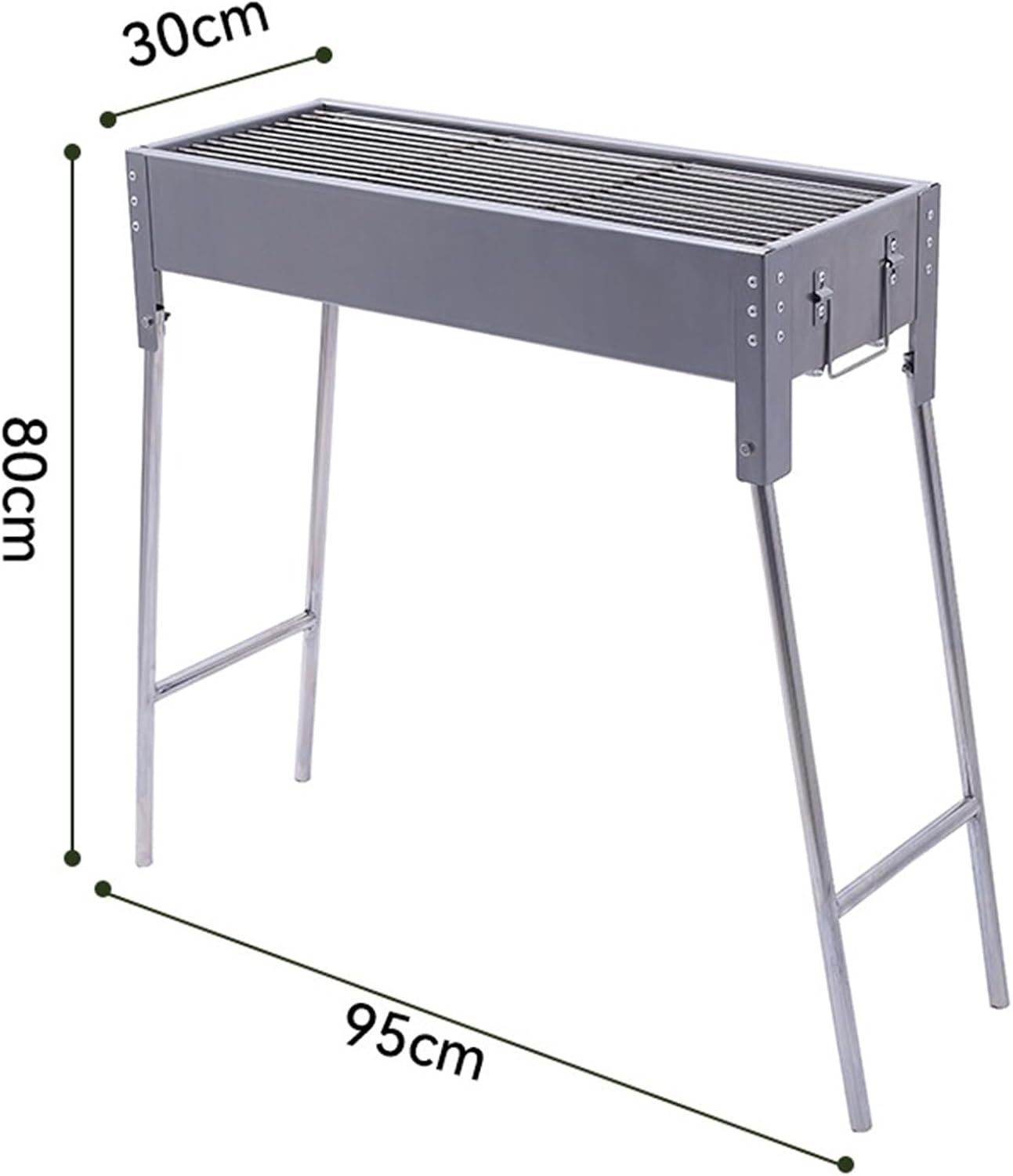Portable Charcoal Grill Outdoor Indoor Barbecue Charcoal Grill Household Portable Foldable Grills for Camping BBQ Grill for Outdoor(95 * 30 * 80cm)