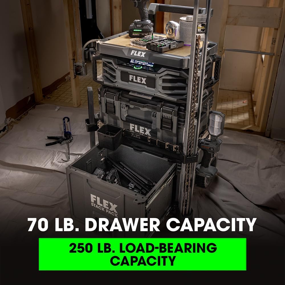 FLEX STACK PACK Storage System Rolling 1-Drawer Tool Box - FS1108