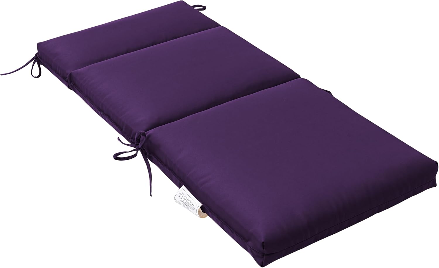 QILLOWAY High Back Outdoor Dining Chair Cushions Set of 4, Weather Resistant Foam Patio Chair Cushions,Purple