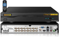 (2026 Update) 16CH 5MP Lite Security DVR Recorder, Hybrid 5-in-1 CCTV DVR for TVI/CVI/AHD/Analog/IP Cameras, ONVIF Support, Remote Access via Free App, No HDD