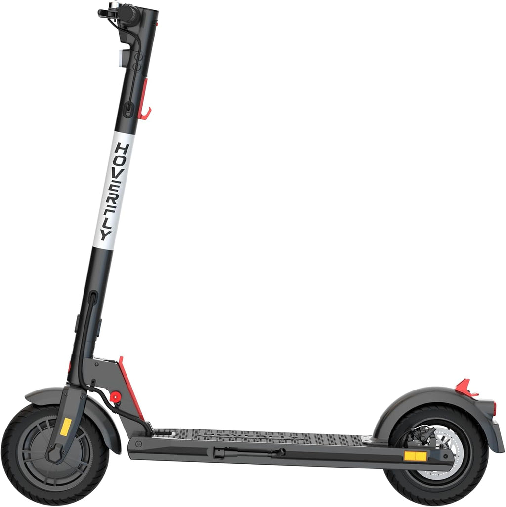 HOVERFLY X1/X3/X5 Electric Scooter for Adults, Anti Flat 8.5'/10'' Solid Tire, Max 10/18/25 Miles Range and 15.5/20Mph Speed Power by 250W/500W Motor, Foldable Commuting E Scooter with EABS&Disc Brake