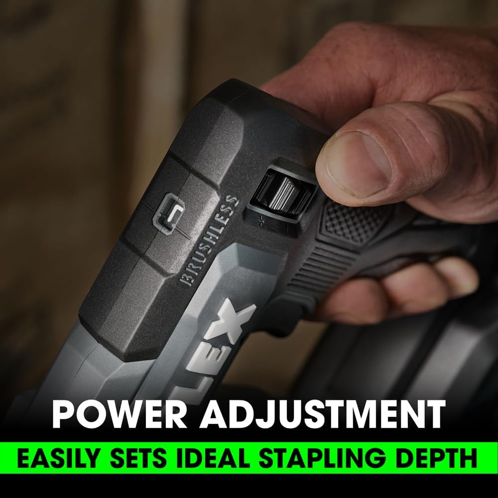 FLEX 24V Brushless Cordless 3/8-inch Crown Stapler Tool Only, Battery and Charger Not Included - FX4521-Z