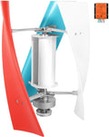 1000W Wind Turbine Generator Kit, 3 Blades Vertical Axis Wind Power Generator Permanent-Magnet 12/24V With Controller, Quiet Design For Home, Boats, Street Lighting