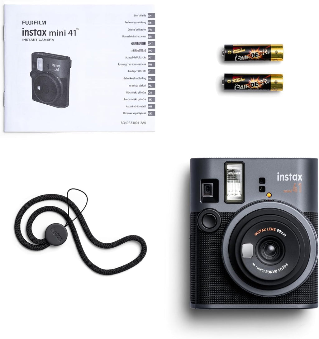 Fujifilm Instax Mini 41 Instant Film Camera... (Camera + 2 Twin Pick)