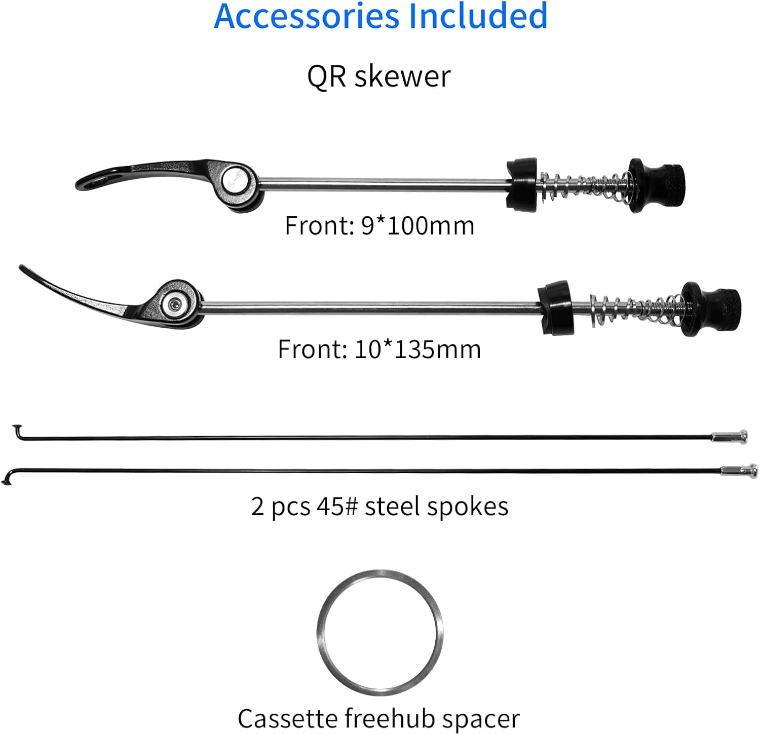 26'/27.5'/29' Mountain Bike Wheelset，Ultralight Aluminum Alloy Rim 32H High Strength Bike Wheels， Quick Release Disc Brake MTB Wheel Set， Compatible 7-12 Speed Cassette
