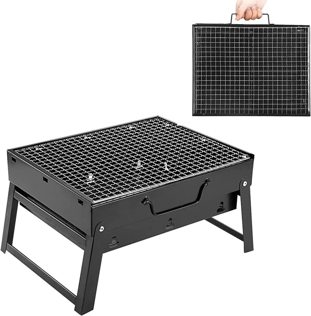 IRYZE Portable Charcoal Grill Charcoal Grill Easy to Install Barbecue Grilling Portable for Outdoor BBQ Picnic Patio Backyard BBQ Grill for Outdoor (Size : 43x29x23cm)