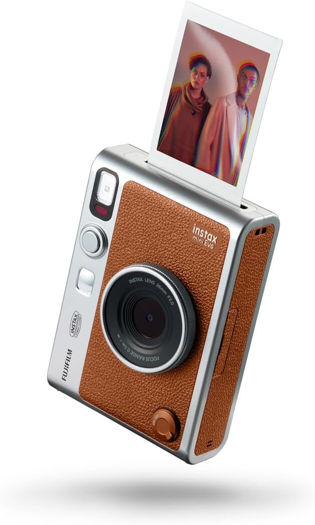 Fujifilm Instax Mini EVO Instant Camera - Brown