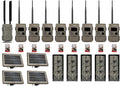 Cuddeback Cuddelink 1 L Series Home Cellular Unit Powered by Verizon or AT&T 8 Long Range IR Cameras L Series 4 Solar Power Banks Models PW-3600 5 Battery Power Banks 9 16GB SD Cards New