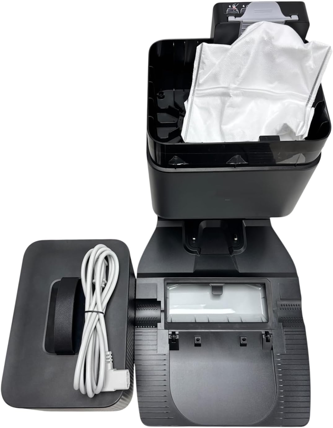 Self-Empty Clean Base Station Compatible Replacement for Roborock Q5 Max+, Q5 Pro+, Q5 DuoRoller+, Q8 Max, Q8 Max+ Robotic Vacuum Cleaners - Auto Dust Disposal Dock with Charging