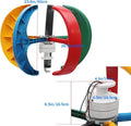 2023 Model Vertical Wind Turbine with Controller,3000W Lantern 5 Blades AC 12V 24V 48V Portable Solar Generator Suitable for Outdoor Garden Lighting