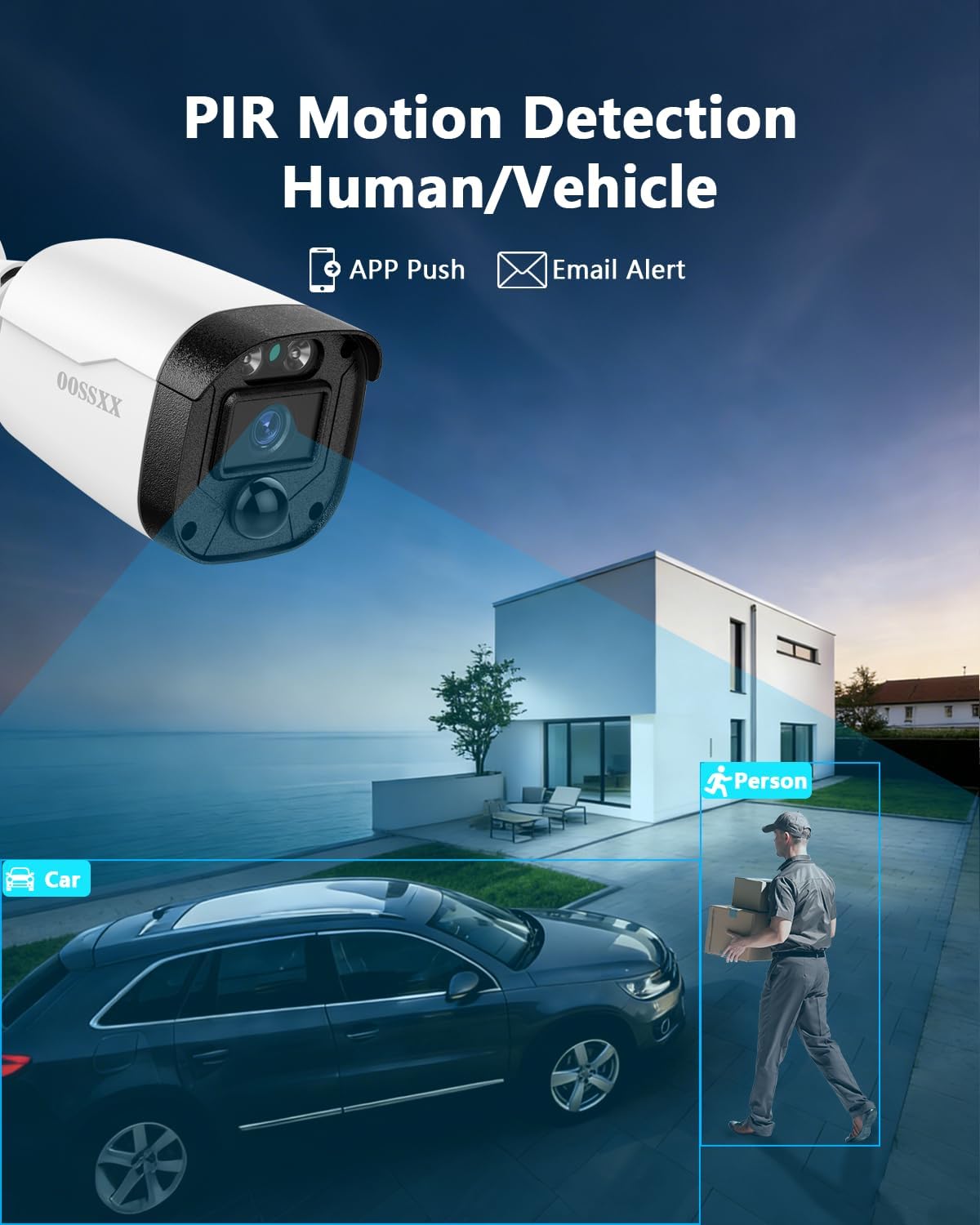 (2026 Update) 5MP Wired Security Camera System Outdoor, 16CH DVR with 16 x 122° Wide Angle Home Surveillance Cameras, IP67 Waterproof, Free App No Monthly Fee, Remote Control, 65ft Night Vision
