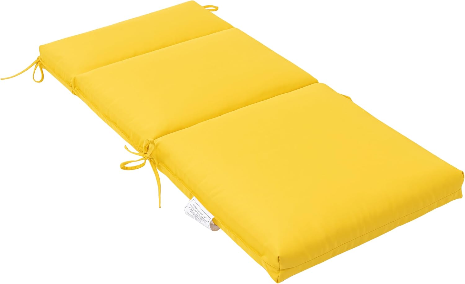 QILLOWAY High Back Outdoor Dining Chair Cushions Set of 4, Weather Resistant Foam Patio Chair Cushions,Yellow