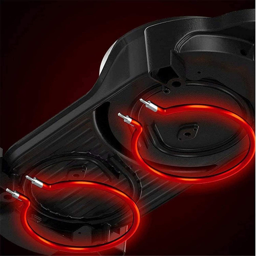 BBQ Electric Grill with Hot Pot Non-stick coating surface, Hot Pot with Glass Lid 2 in 1 Korean Electric Smokeless Grill and Hot Pot (Color : Black, Size : 63 * 26cm)