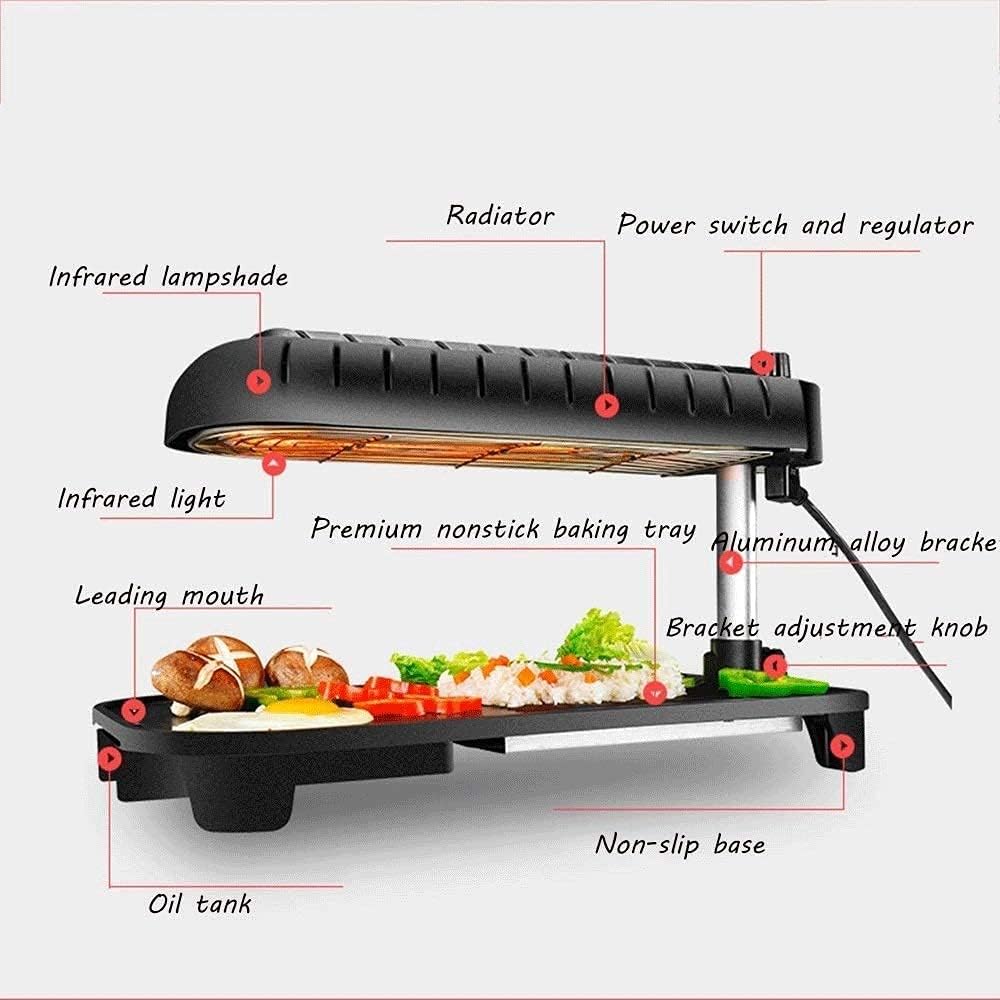 Barbecue Grill Grill Smokeless Indoor BBQ Table Electric Grill Korean Style Barbecue Non-Stick Griddle Plate