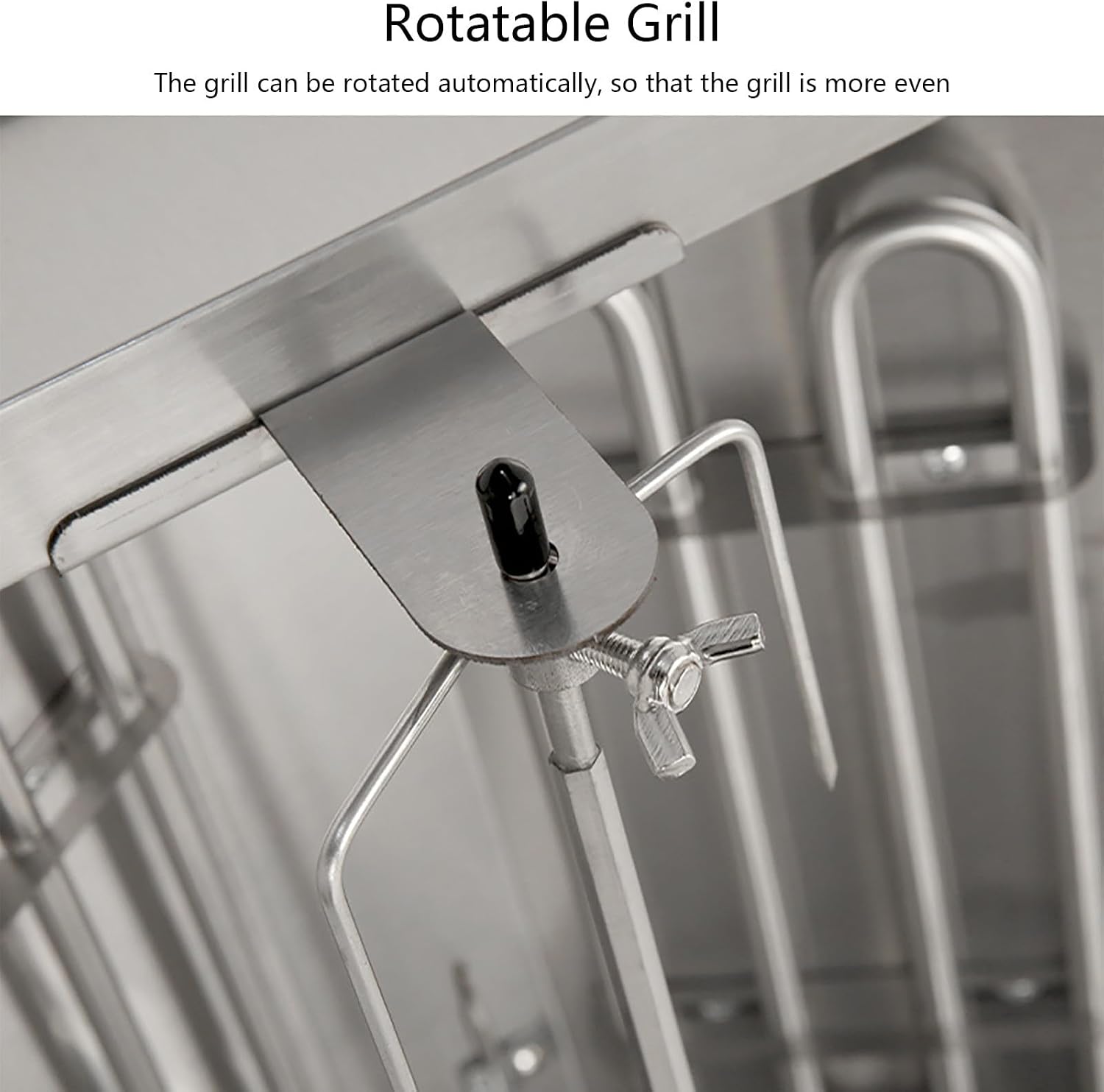 Electric Vertical Rotisserie, Shawarma Broiler, Kebab Grill Machine, Rotating Grill with Adjustable Temperature, for Home Restaurant Kitchen