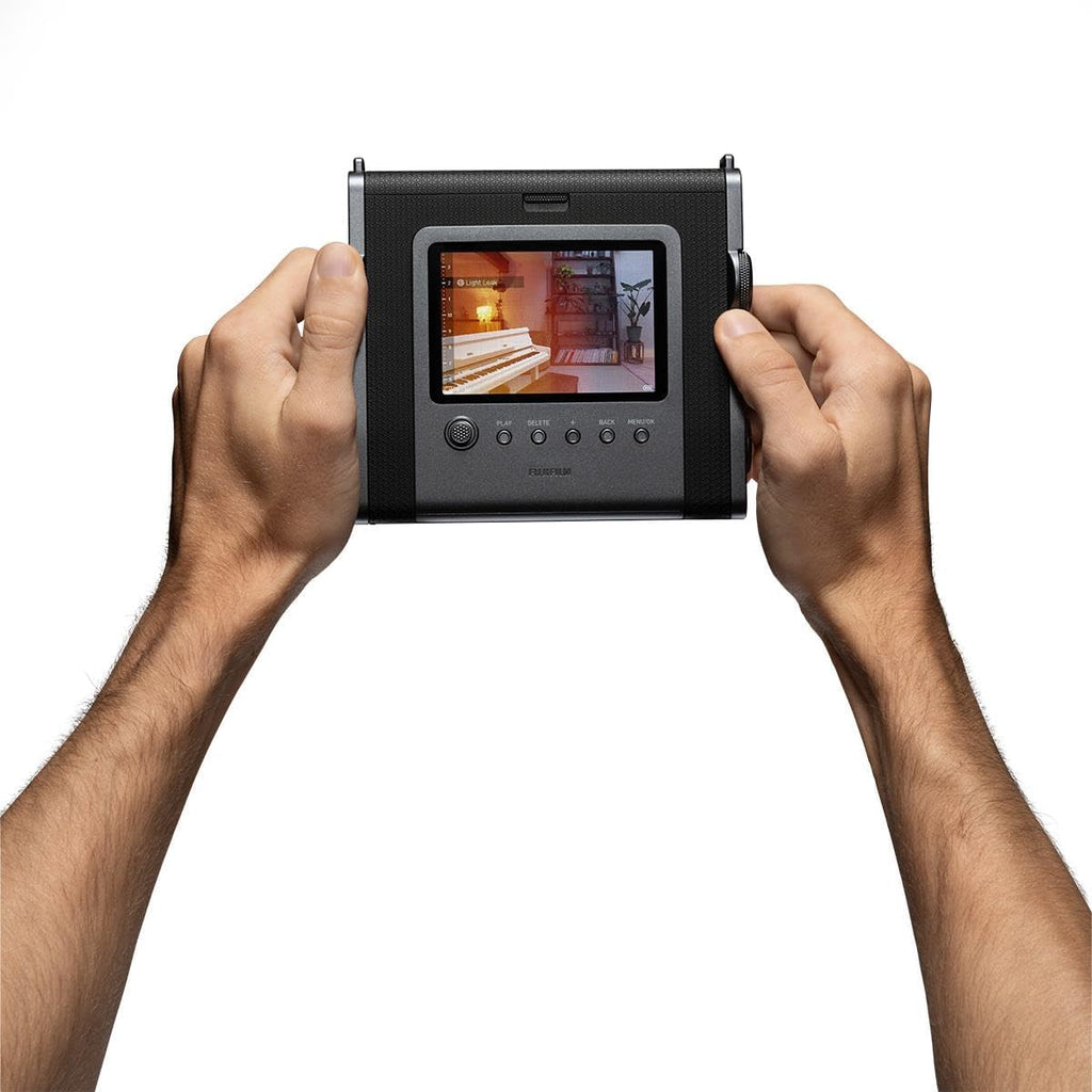 Instax Wide Evo Hybrid Instant Camera, Bundle 20-Pack Film, 128GB Micro SD Card, Camera Shoulder Bag