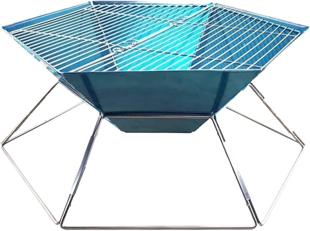 Portable Charcoal Grill Outdoor Stainless Steel Barbecue Grill Charcoal Grill Portable Foldable for Camping BBQ Grill for Outdoor
