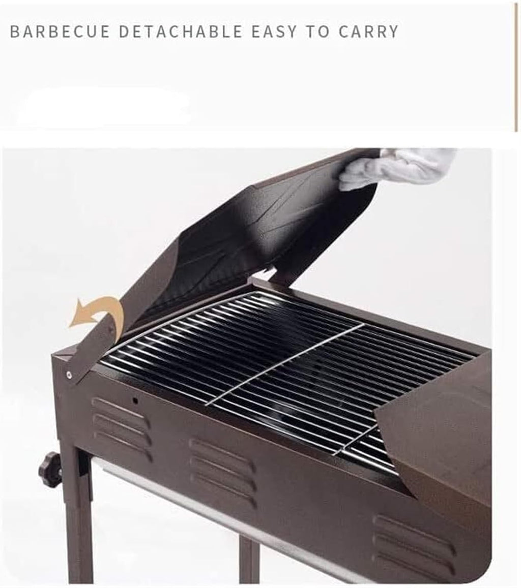 Portable Charcoal Grill Outdoor Charcoal Grill Stainless Steel Portable Folding Camping Grill for Picnic Stove BBQ Grill for Outdoor