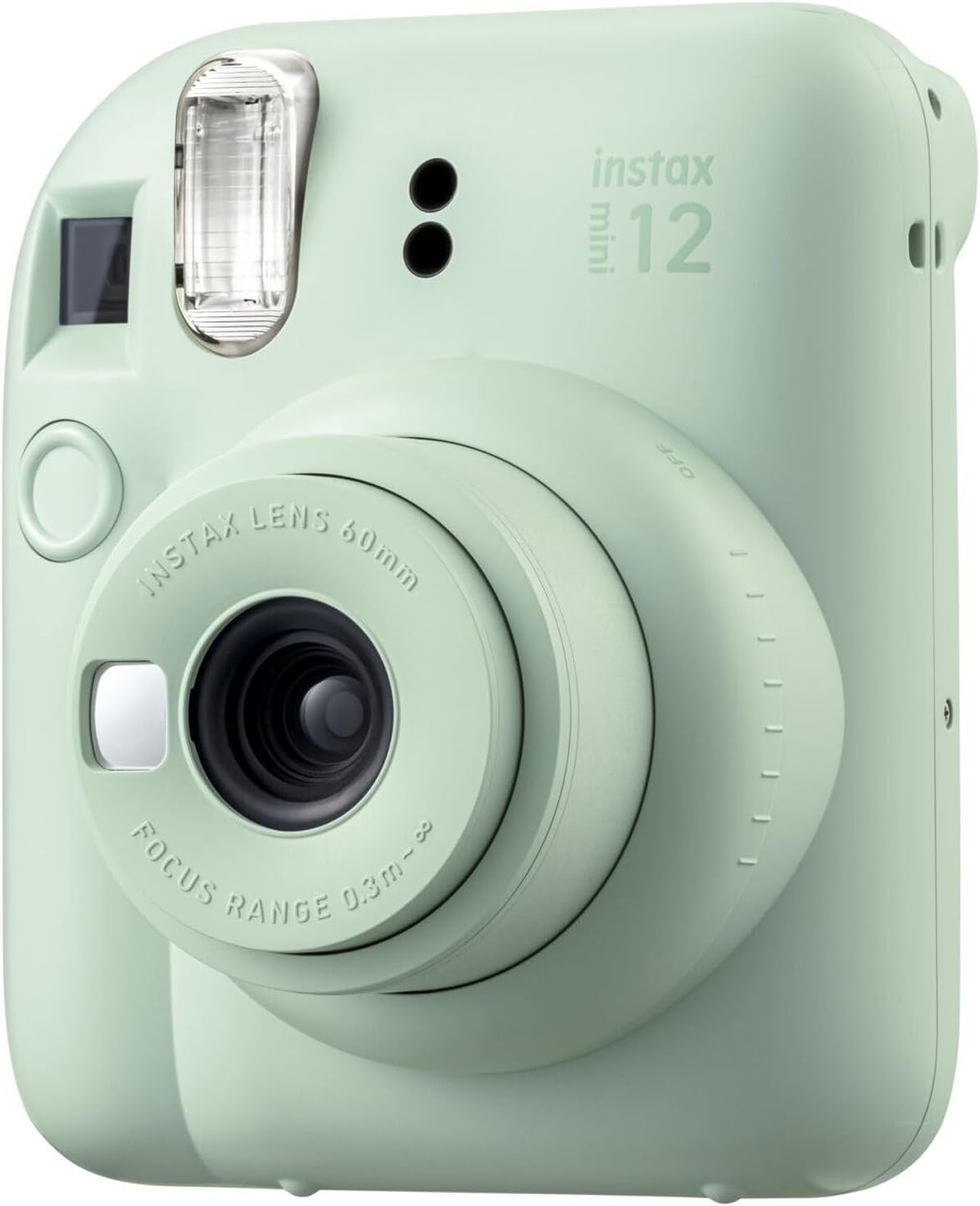 Fujifilm Instax Mini 12 Instant Camera Mint Green Bundle with Fuji Instax Mini Film Value Pack (40 Sheets) + Protective Carrying Case + Photo Album + Microfiber Cleaning Cloth