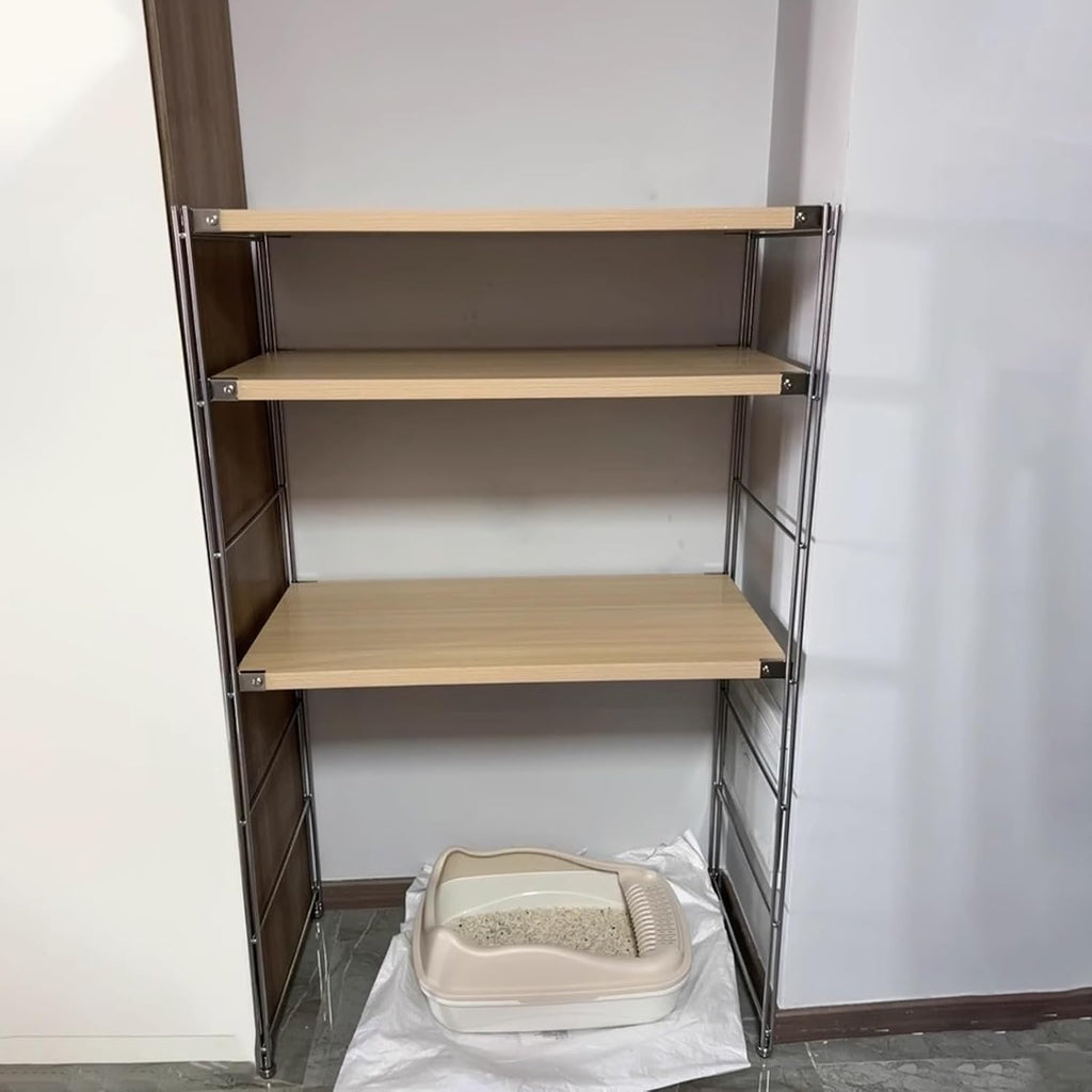 Small Storage Cabinet for Kitchen Robot Vacuum and Mop Self Emptying, Kitchen Storage Tall Over The Robot Vacuum Cleaner Storage Cabinet with Adjustable Shelves(60 * 41 * 130cm)