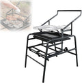 Outdoor Foldable Barbecue Grill, 360° Rotating Charcoal Grills, Stainless Steel Flipping BBQ Grill for Travel, Camping, Party, Bar, Entertainment