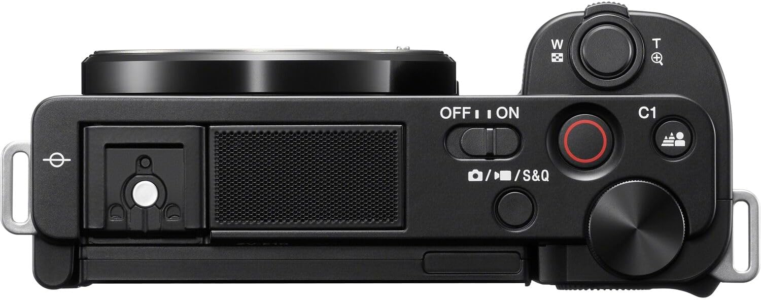 Sony ZV-E10 Mirrorless Camera Kit with 16-50mm II Power Zoom Lens (Black) | APS-C Sensor | Compact Creator Tool + 64GB Card + Bag + Card Reader + HDMI Cable + Flex Tripod + Hand Strap + More