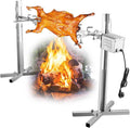 BBQ Grill Rotisserie, Outdoor Large Grill Rotisserie Automatic Barbecue Kit, Electric Motor, 5 Height Adjustment, 360° Rotation